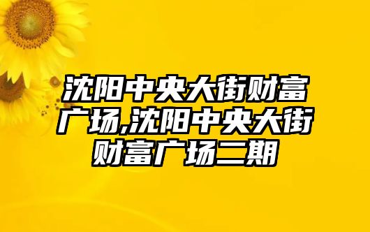 沈陽中央大街財(cái)富廣場,沈陽中央大街財(cái)富廣場二期