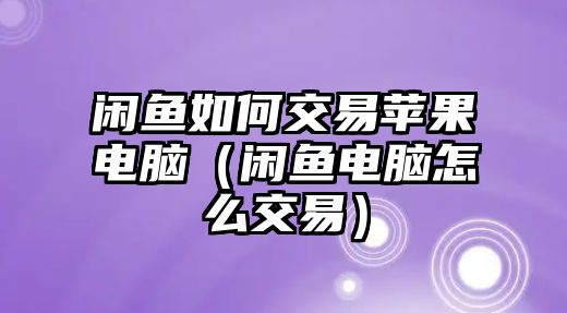 閑魚如何交易蘋果電腦（閑魚電腦怎么交易）