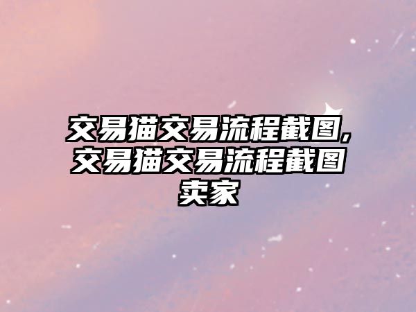 交易貓交易流程截圖,交易貓交易流程截圖賣家