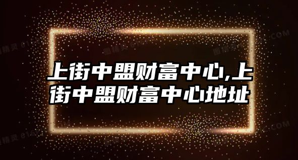 上街中盟財富中心,上街中盟財富中心地址