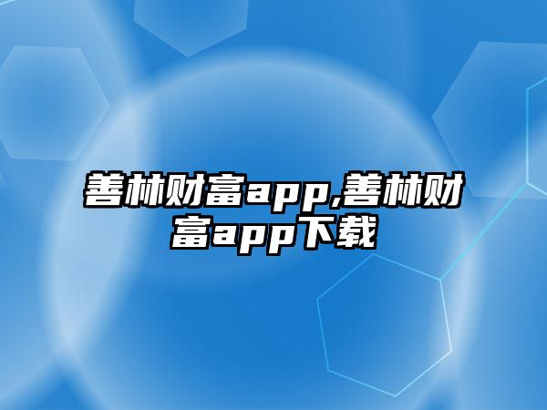 善林財(cái)富app,善林財(cái)富app下載