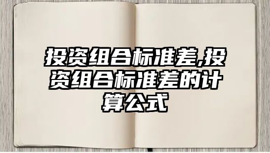 投資組合標(biāo)準(zhǔn)差,投資組合標(biāo)準(zhǔn)差的計(jì)算公式