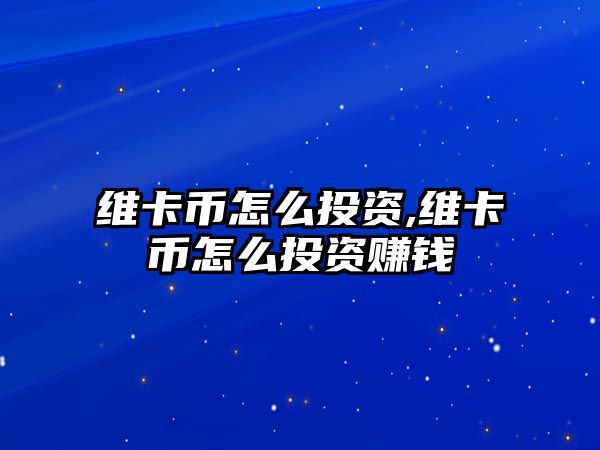 維卡幣怎么投資,維卡幣怎么投資賺錢