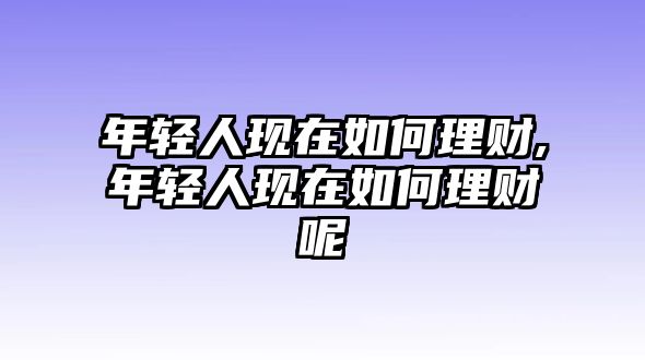 年輕人現(xiàn)在如何理財,年輕人現(xiàn)在如何理財呢