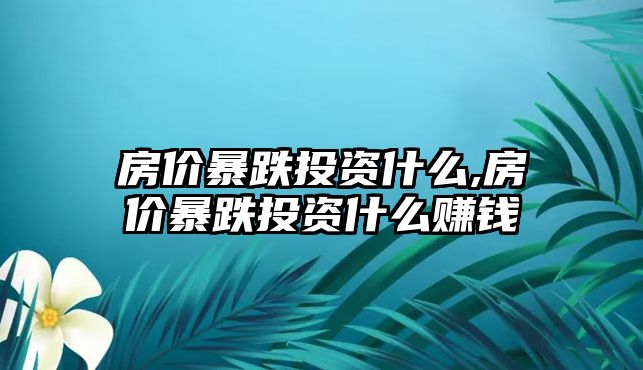 房價暴跌投資什么,房價暴跌投資什么賺錢