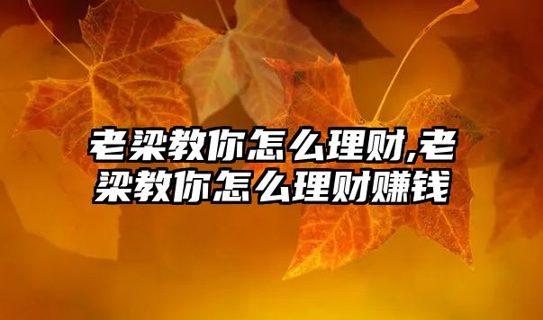 老梁教你怎么理財(cái),老梁教你怎么理財(cái)賺錢