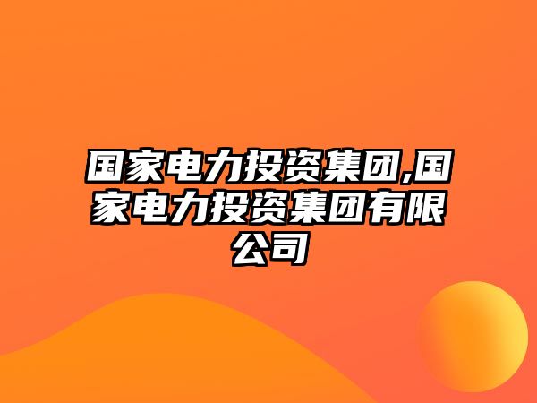 國(guó)家電力投資集團(tuán),國(guó)家電力投資集團(tuán)有限公司