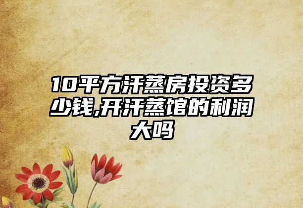 10平方汗蒸房投資多少錢,開汗蒸館的利潤大嗎