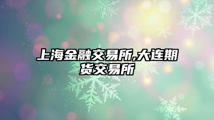 上海金融交易所,大連期貨交易所