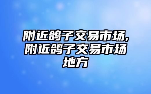 附近鴿子交易市場,附近鴿子交易市場地方