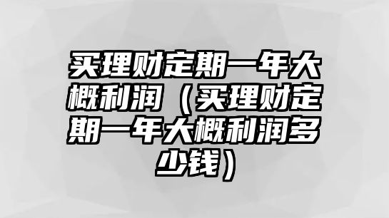 買理財(cái)定期一年大概利潤（買理財(cái)定期一年大概利潤多少錢）