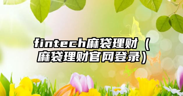 fintech麻袋理財（麻袋理財官網登錄）