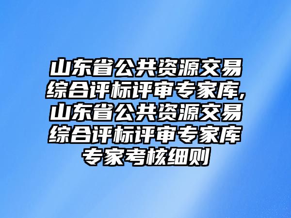 山東省公共資源交易綜合評標評審專家?guī)?山東省公共資源交易綜合評標評審專家?guī)鞂＜铱己思殑t