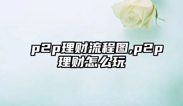 p2p理財流程圖,p2p理財怎么玩