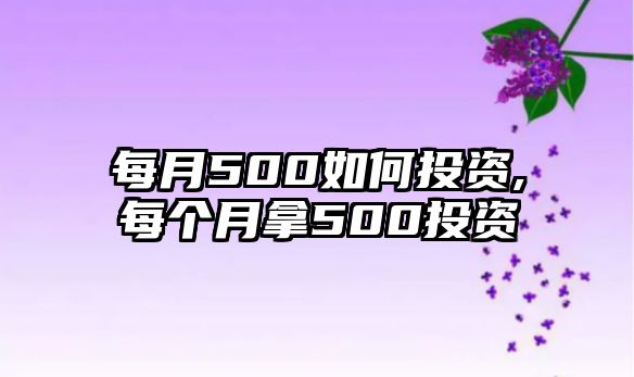 每月500如何投資,每個月拿500投資