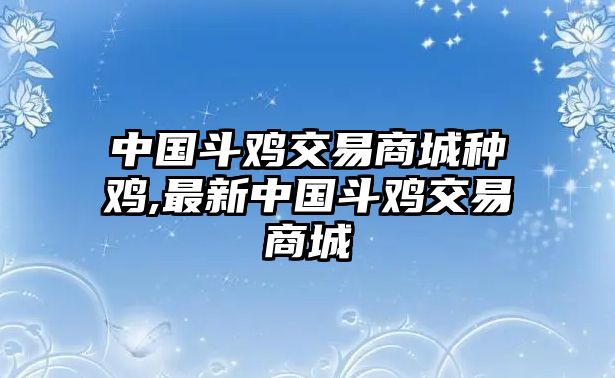 中國斗雞交易商城種雞,最新中國斗雞交易商城