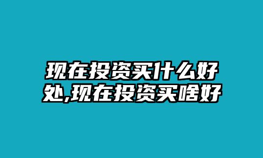 現(xiàn)在投資買什么好處,現(xiàn)在投資買啥好